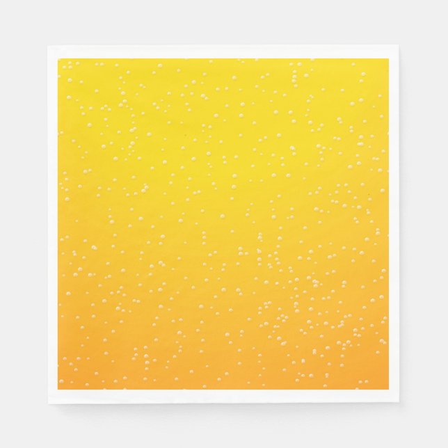 Serviettes En Papier Bière Lager avec de minuscules bulles (Devant)