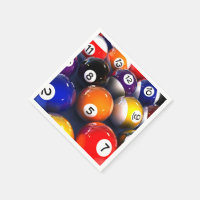 Serviettes en papier billard