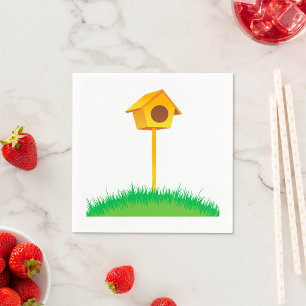 Serviettes en papier Bird House