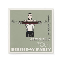 Bodybuilding 70e Anniversaire P Napkin