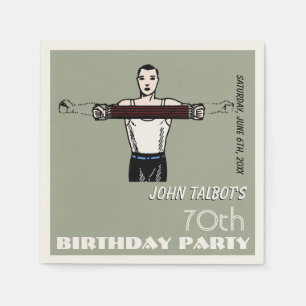 Serviettes En Papier Bodybuilding 70e Anniversaire P Napkin