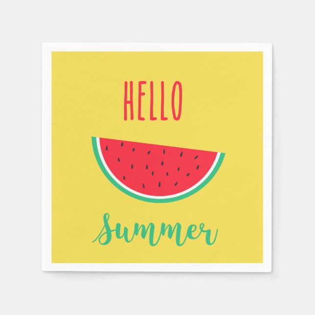 Serviettes En Papier Bonjour serviettes d'été - Watermelon (Devant)