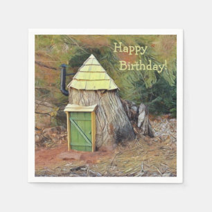 Serviettes En Papier Bonne maison d'elfe d'anniversaire