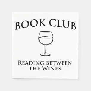 Serviettes En Papier Book Club Reading Between Wines