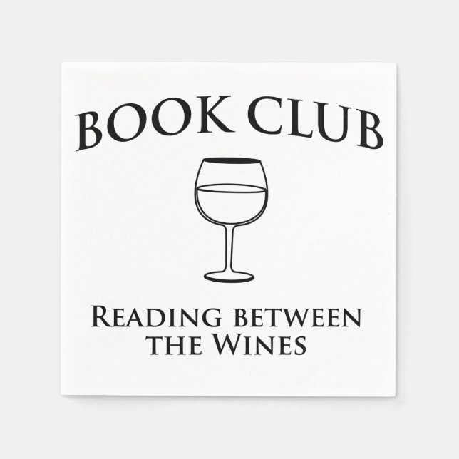 Serviettes En Papier Book Club Reading Between Wines (Devant)