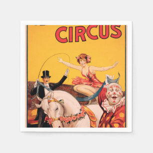 Serviettes En Papier Bros Gentry. Cirque