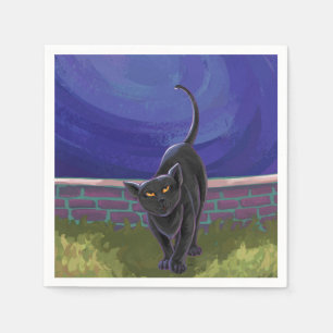 Serviettes En Papier Cadeaux et Accessoires Black Cat