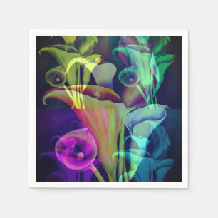 Serviettes En Papier Calla Lillies