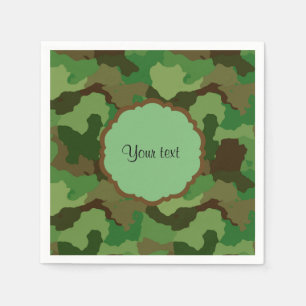Serviettes En Papier Camouflage