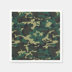 Serviettes En Papier Camouflage militaire