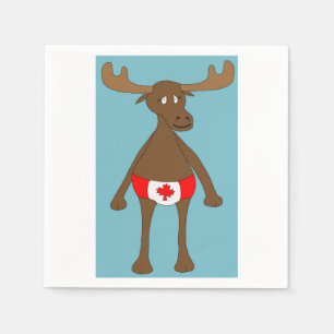 Serviettes En Papier Canadien, hein ? Orignaux