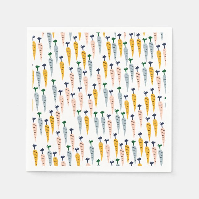 Serviettes en papier carottes (Devant)