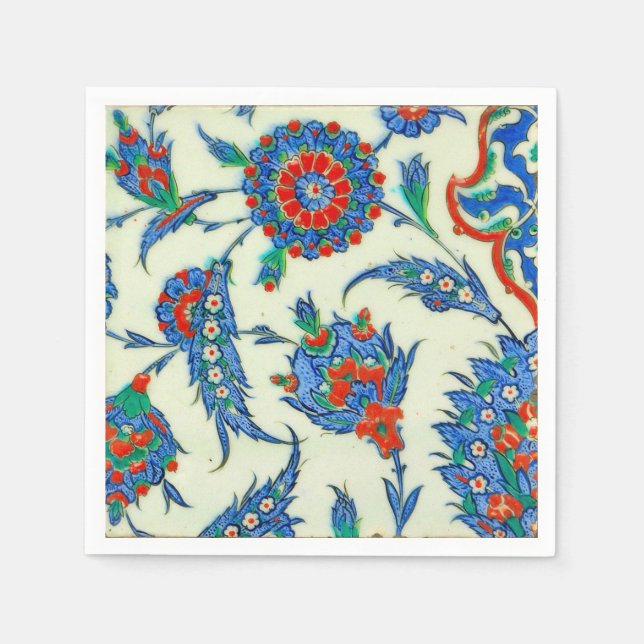 Serviettes En Papier carreau d'iznik (Devant)