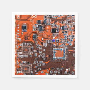 Serviettes En Papier Carte circuit imprimé circuit orange PCB