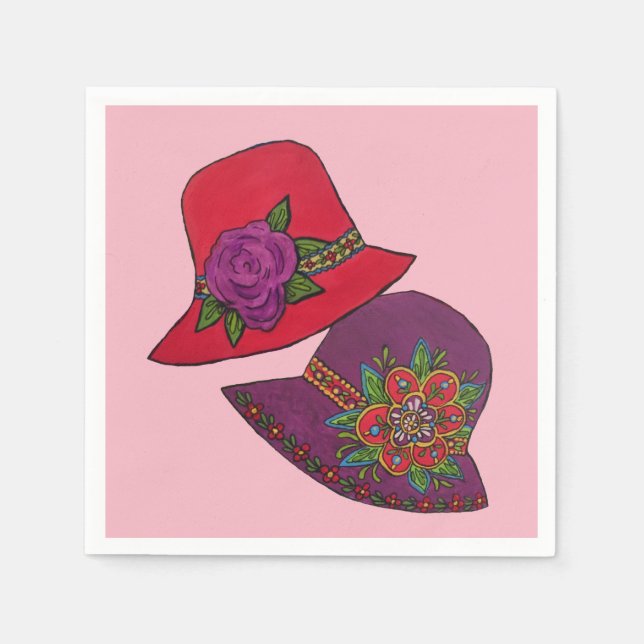 Serviettes En Papier Casquette rouge (Devant)