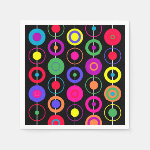 Serviettes En Papier Cercles de conception