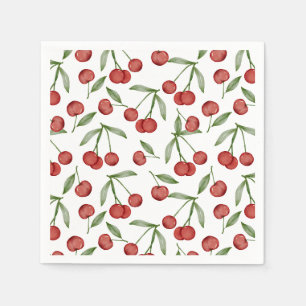 Serviettes en papier Cerise, Fête des Fruits Rouge