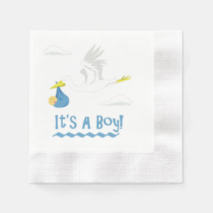 Serviettes En Papier C'est un garçon !