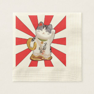Serviettes En Papier Chat chanceux B