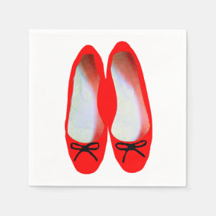 Serviettes En Papier Chaussures rouges