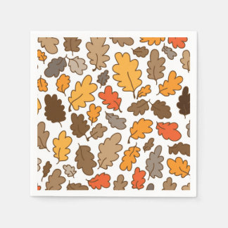 Serviettes En Papier chêne feuilles automne boho thanksgiving serviette