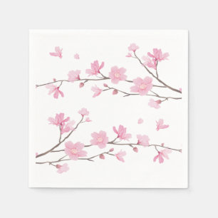 Serviettes En Papier Cherry Blossom - Arrière - plan transparent