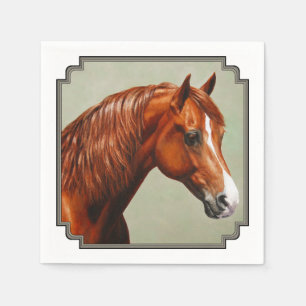 Serviettes En Papier Cheval de châtaignes Morgan