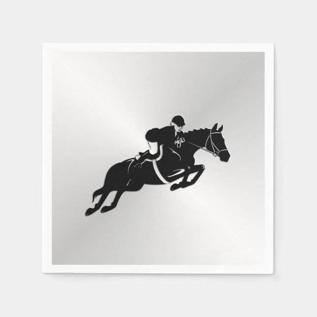 Serviettes En Papier Cheval équestre Jumper (Devant)