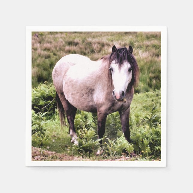 SERVIETTES EN PAPIER CHEVAUX (Devant)