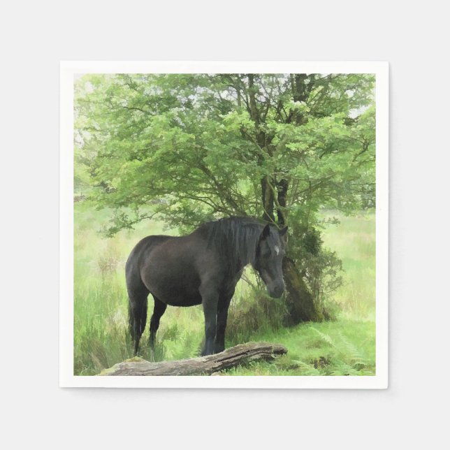 SERVIETTES EN PAPIER CHEVAUX (Devant)