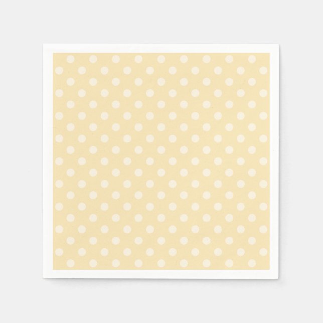 Serviettes En Papier chiffon citron pois jaune serviettes personnalisée (Devant)