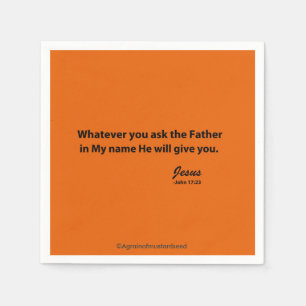 Serviettes En Papier Citations religieuses