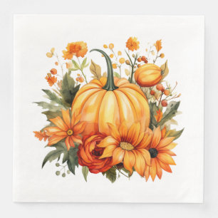 Serviettes en papier Citrouille d'automne
