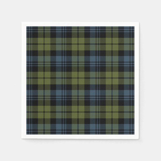 Serviettes En Papier Clan Campbell Tartan (Devant)