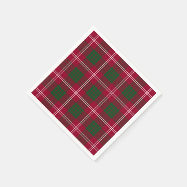 Serviettes En Papier Clan Crawford Tartan Plaid (Coin)