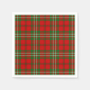 Serviettes En Papier Clan Scott Tartan