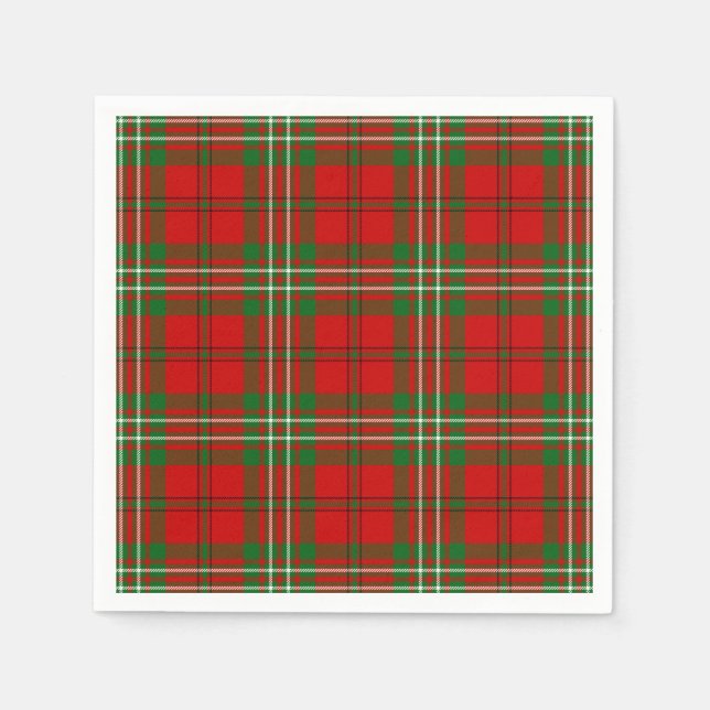 Serviettes En Papier Clan Scott Tartan (Devant)