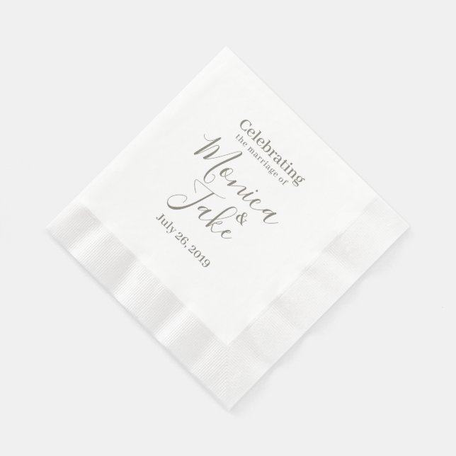 Serviettes en papier Classiques Personnalisées 6,5 (Coin)