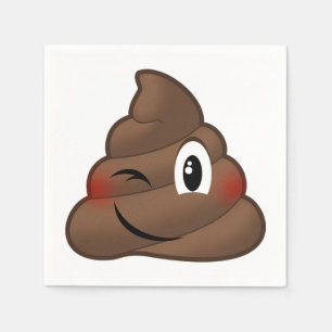 Serviettes En Papier Cligner de l'oeil la dunette Emoji
