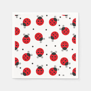 Serviettes en papier coccinelle, Articles de fête 