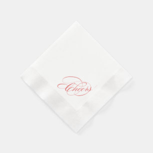Serviettes En Papier Cockail Napkin : Bravo ! Napkins mariage