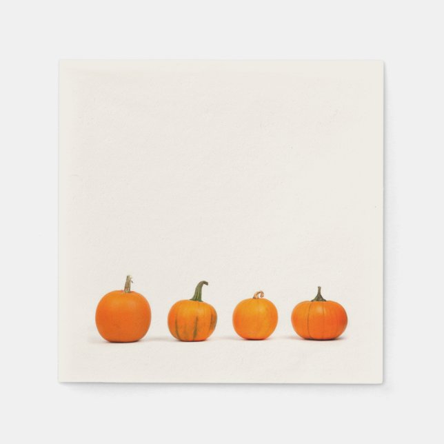 Serviettes En Papier Cocktail citrouille Napkin (Devant)