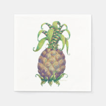 Cocktail d'ananas serviettes