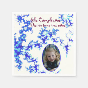 Serviettes En Papier Cocktail d'anniversaire personnalisé serviettes -