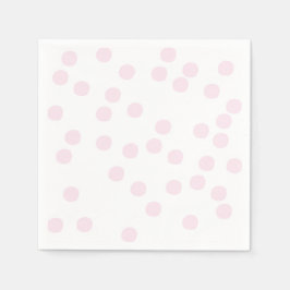 Serviettes En Papier Confetti rose pâle / À petits pois