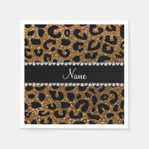 Serviettes En Papier Copie nommée faite sur commande de guépard de
