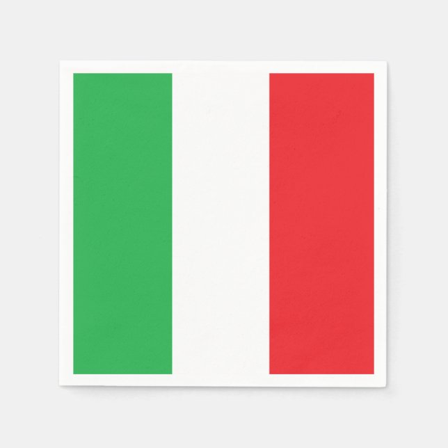 Serviettes en papier "couleur italienne" (Devant)