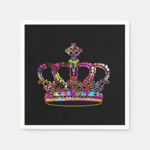 Serviettes En Papier couronne de graffiti de style urbain