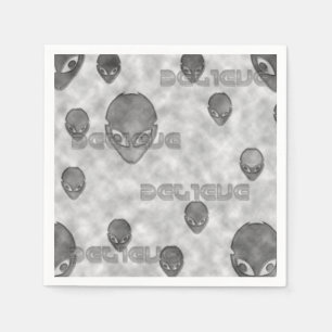 Serviettes En Papier Croire Alien
