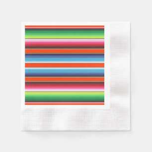 Serviettes En Papier Cuisine traditionnelle espagnole Serape Fiesta mex